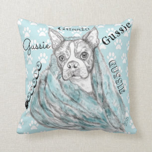 Niedlich und farbenfroh Boston Terrier Throw Kisse Kissen