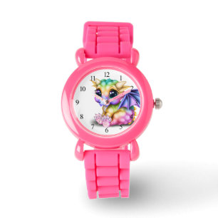 Niedlich und farbenfroh Kawaii Baby Dargon Armbanduhr