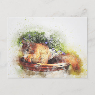 Niedlich und höflich postkarte