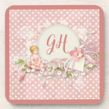Niedlich und Hübsch Pink Polka Dots Girly Mit Mono