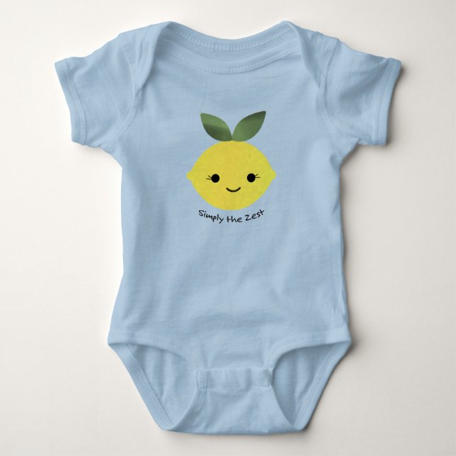 Niedlich und lustig einfach der Zest Kawaii Lemon Baby Strampler (Vorderseite)