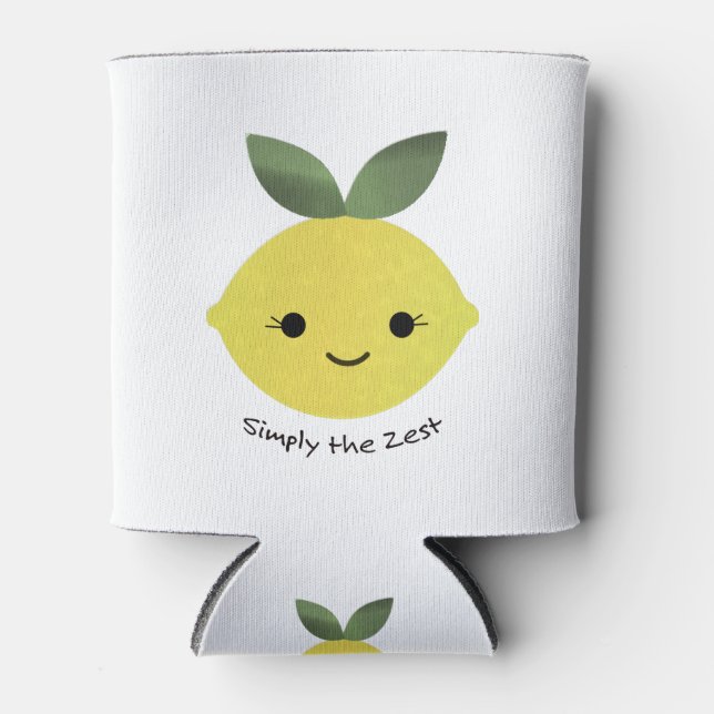 Niedlich und lustig einfach der Zest Kawaii Lemon Dosenkühler (Vorderseite)