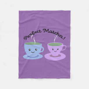 Niedlich und lustig Perfect Matcha Fleecedecke