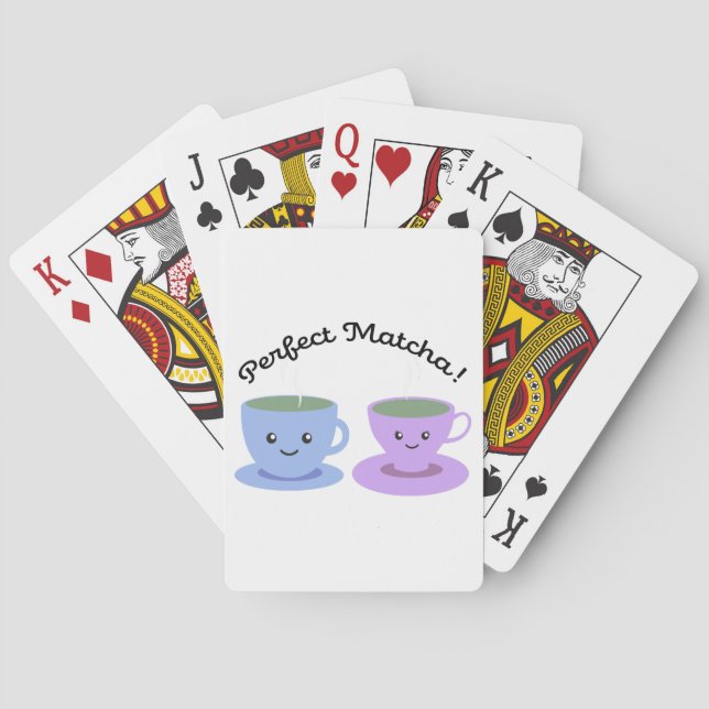 Niedlich und lustig Perfect Matcha Spielkarten (Rückseite)