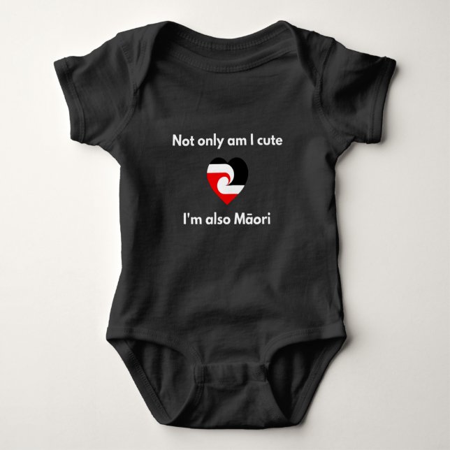 Niedlich und Maori Baby Strampler (Vorderseite)