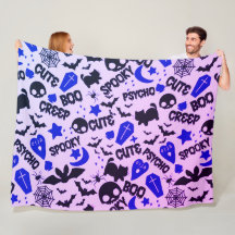Niedlich und Spaß Lila, Blau und Schwarz Halloween