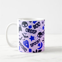 Niedlich und Spaß Lila, Blau und Schwarz Halloween