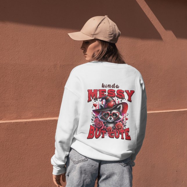 Niedlich und spielerisch Raccoon-Spaß Sweatshirt (Von Creator hochgeladen)