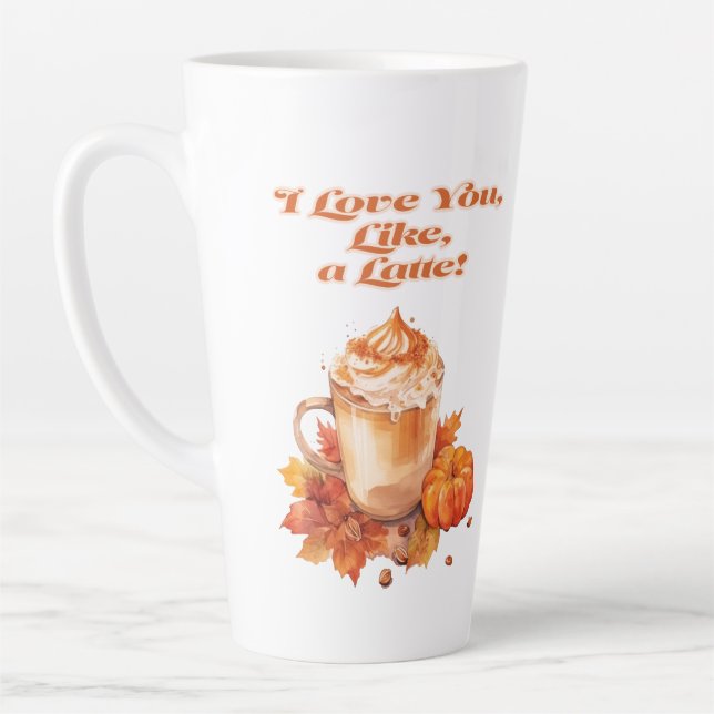 Niedlich und trendig "Ich Liebe dich, wie ein Latt Milchtasse (Links)