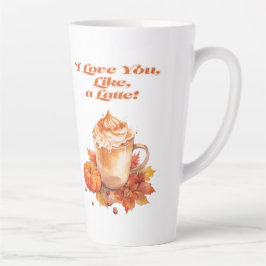 Niedlich und trendig "Ich Liebe dich, wie ein Latt Milchtasse