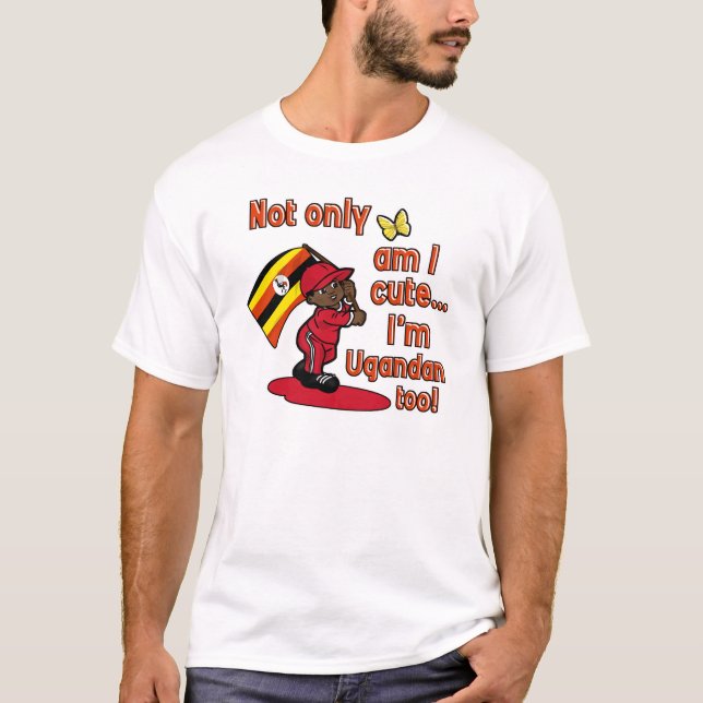 Niedlich und Ugandan T-Shirt (Vorderseite)