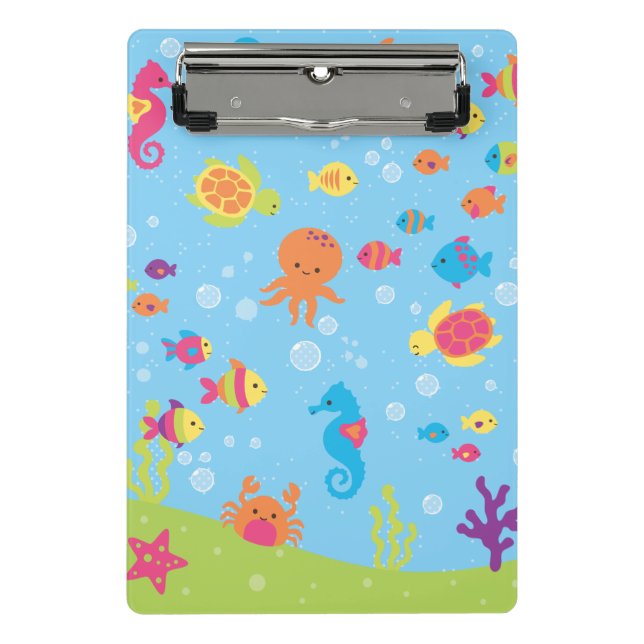 Niedlich Underwater Scene.ai Mini Klemmbrett (Vorderseite)