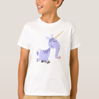 Niedlich Ungewöhnlicher Cartoon Einhorn Kinder T -