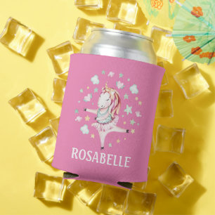 Niedlich Unicorn Ballerina Girly PInk Kids' Dosenkühler
