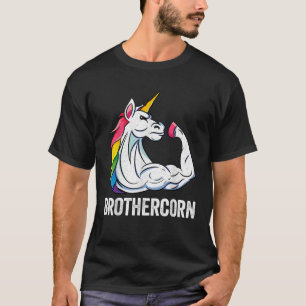 Niedlich Unicorn Brother Girl Birthday Party Appar T-Shirt