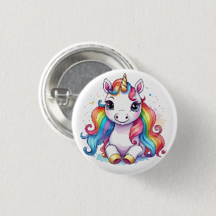 Niedlich Unicorn Cool Unicorn positiv Button