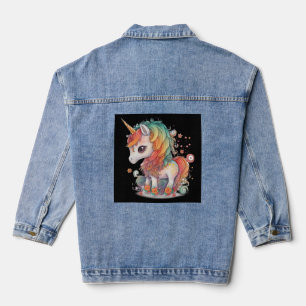 NIEDLICH UNICORN DENIM JEAN JACKET JEANSJACKE