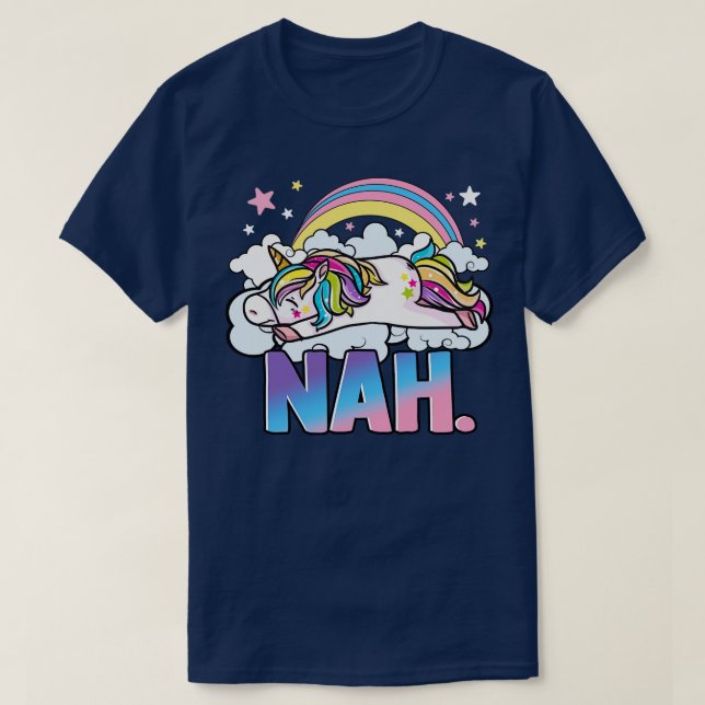 Niedlich Unicorn Nah T-Shirt (Design vorne)
