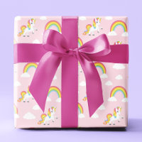 Niedlich Unicorn PInk Girly Rainbow Kids Pattern