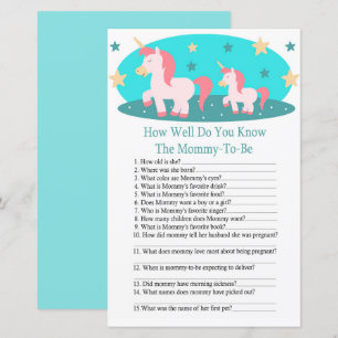 Niedlich Unicorn, wie gut Sie wissen, Baby-Dusche-