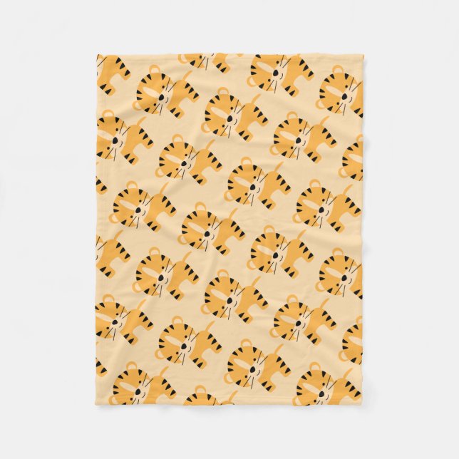 Niedlich Unisex Baby Tiger Fleecedecke (Vorderseite)