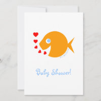 Niedlich Unisex Cartoon Goldfish mit Blauer Augen