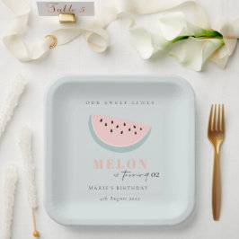 Niedlich unser kleines Melon Pastel Blau jedes Alt Pappteller