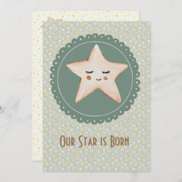 Niedlich Unser Stern ist ein Geborener Junge oder Ankündigung