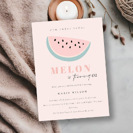 Niedlich unsere kleine Melone Pastel Rosa jedes Al Einladung