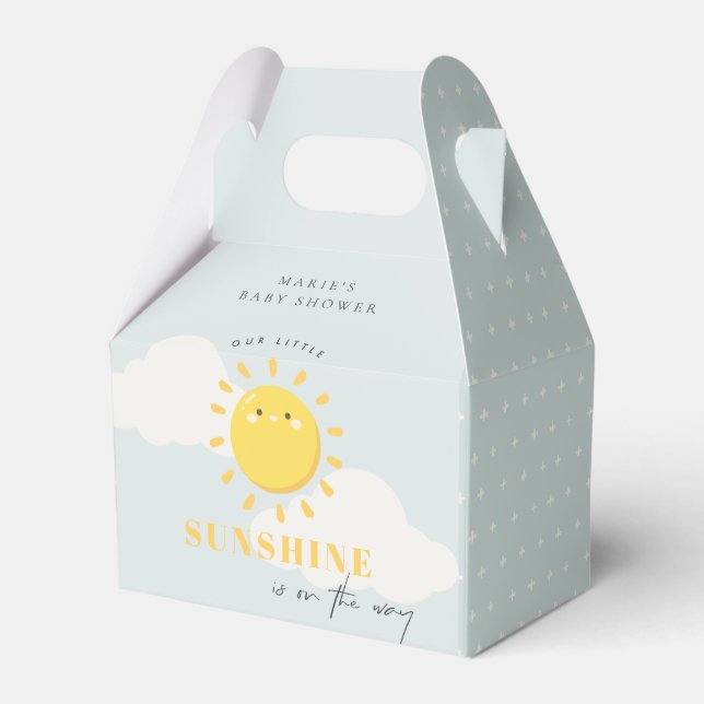 Niedlich unsere kleine Sonnenschein-Junge Blue Bab Geschenkschachtel (Vorderseite)