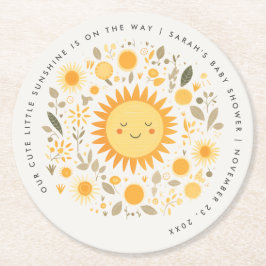 Niedlich unsere kleine Sonnenschutzdusche Boho Sun Runder Pappuntersetzer
