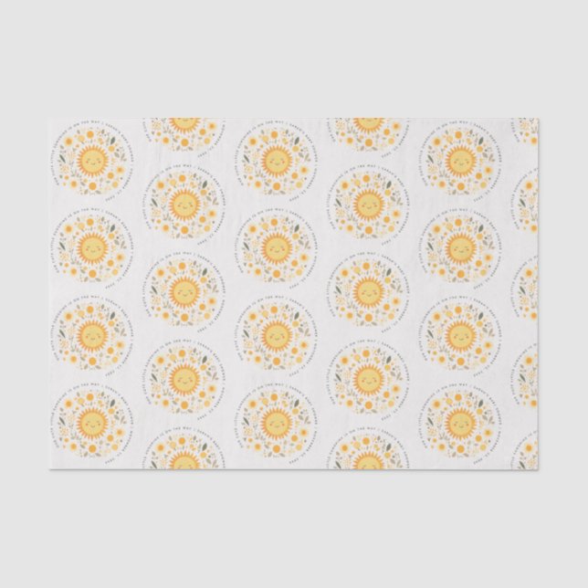 Niedlich unsere kleine Sonnenschutzdusche Boho Sun Seidenpapier (Vorderseite)
