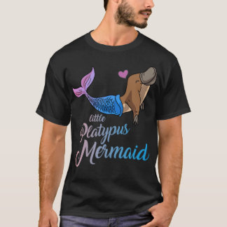Niedlich unter dem Meer Kleiner Platypus Meerjungf T-Shirt
