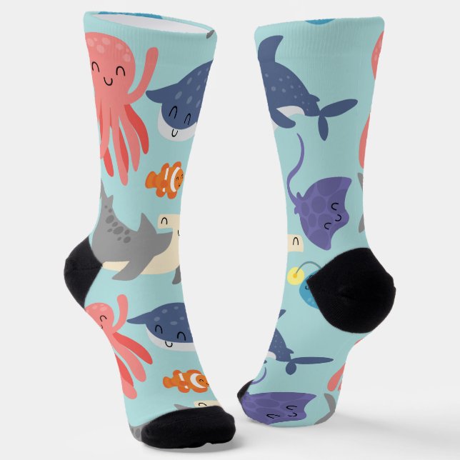 Niedlich unter dem Meer Socken (Gewinkelt)