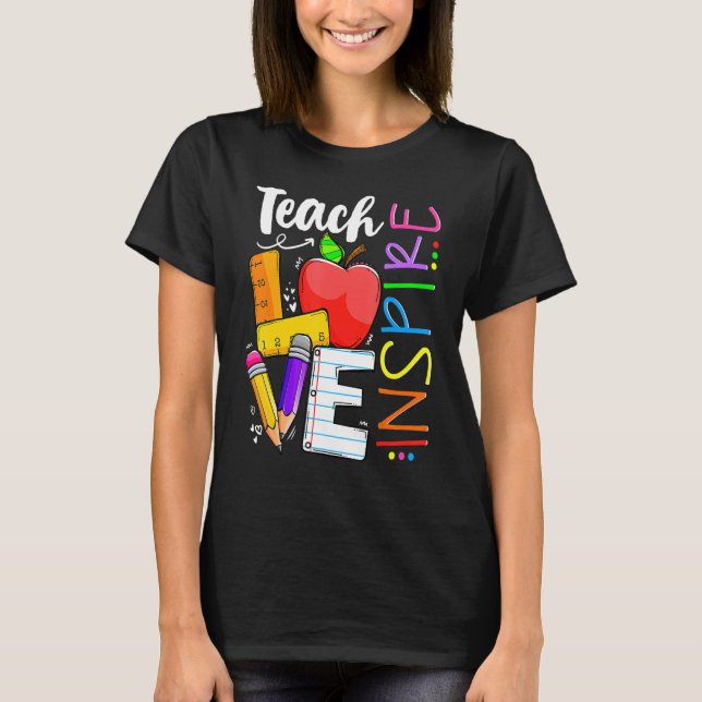 Niedlich Unterrichten Liebe und Inspirier Männer L T-Shirt (Vorderseite)