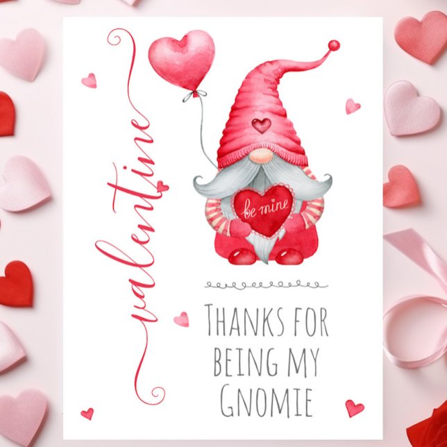 Niedlich Valentine Danke, dass du meine Gnomie bis Karte (Von Creator hochgeladen)