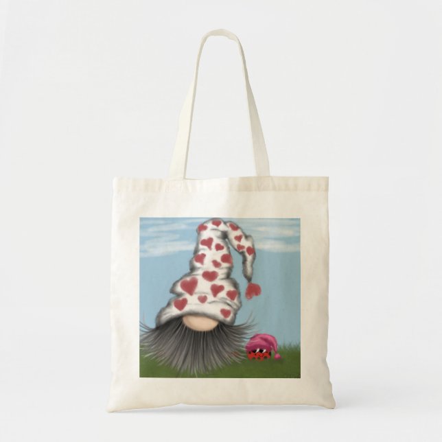Niedlich Valentine Gnome Tragetasche (Vorne)