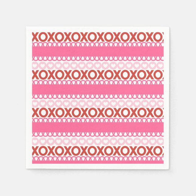 Niedlich Valentine Serviette (Vorderseite)