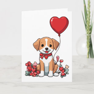 Niedlich Valentine Welppy Karte