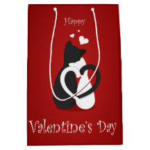 Niedlich Valentinstag Katzen Liebe