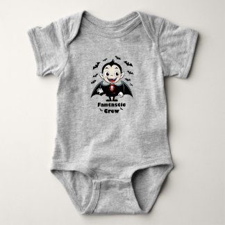 Niedlich Vampire Boy Halloween Vector Art Baby Strampler