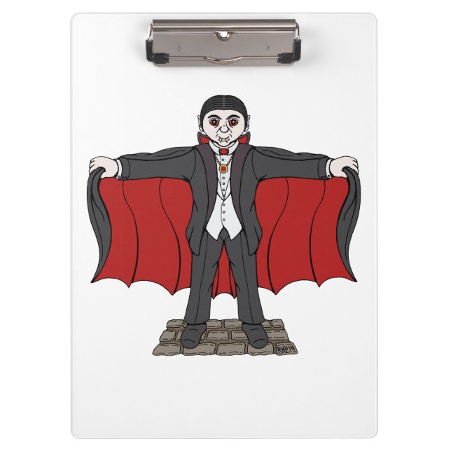 Niedlich Vampire/Dracula Klemmbrett (Vorderseite)