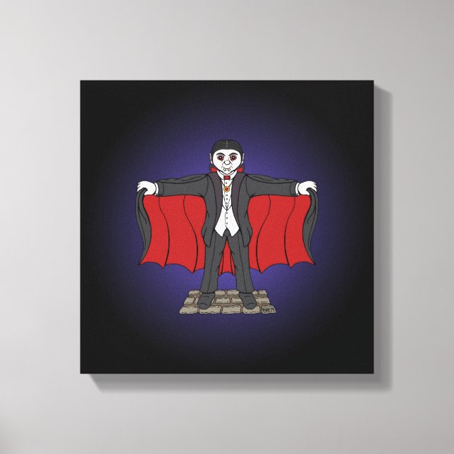 Niedlich Vampire/Dracula Leinwanddruck (Vorderseite)