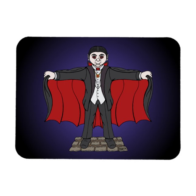 Niedlich Vampire/Dracula Magnet (Horizontal)