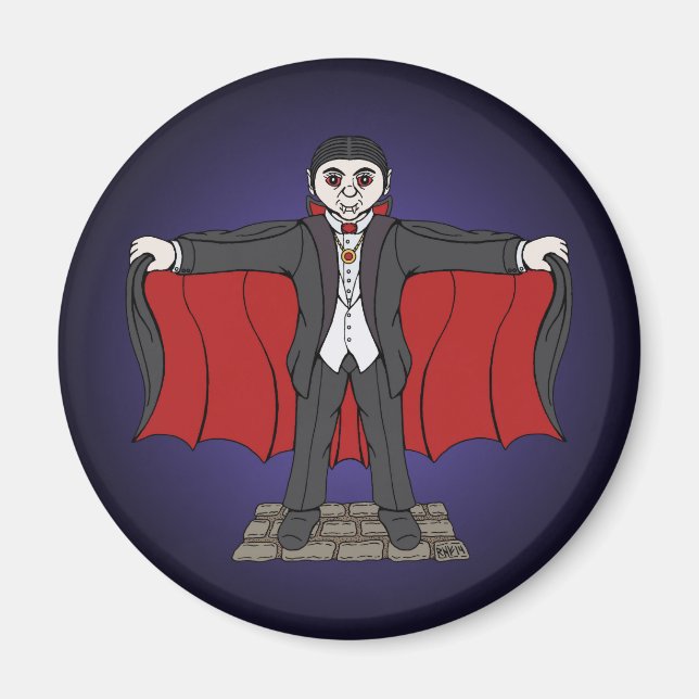 Niedlich Vampire/Dracula Magnet (Vorne)