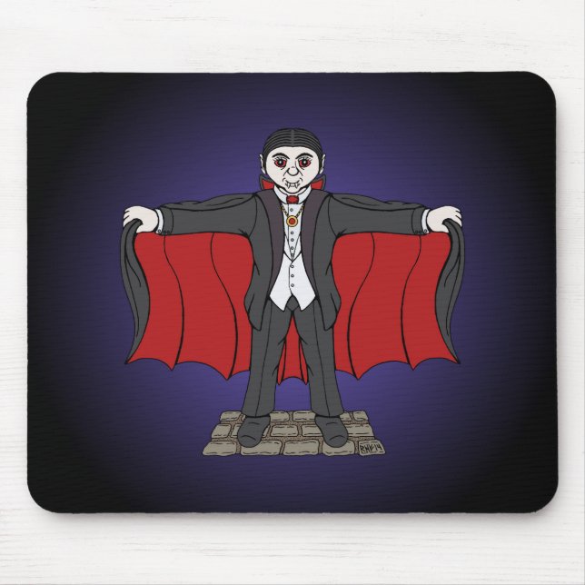 Niedlich Vampire/Dracula Mousepad (Vorne)