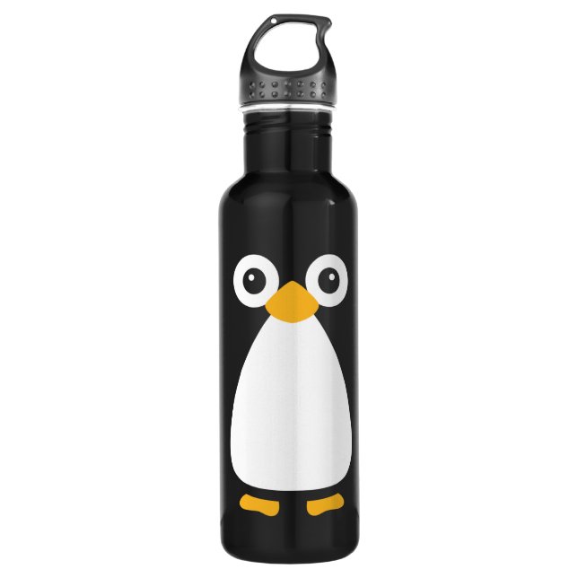 Niedlich Vector Penguin 24oz Edelstahlflasche (Vorderseite)