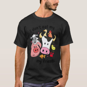 Niedlich Vegan Gegen Tierquälerei Tierrechte Anima T-Shirt