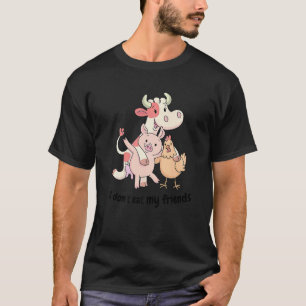 Niedlich Vegan Gegen Tierquälerei Tierrechte Anima T-Shirt