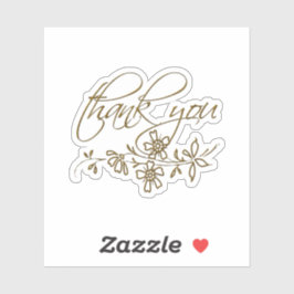 Niedlich Vielen Dank Aufkleber